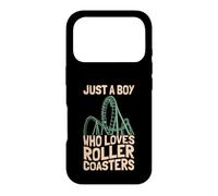 Just A Boy Who Loves Roller Coasters Design Parc à thème Coque pour iPhone 17 Pro