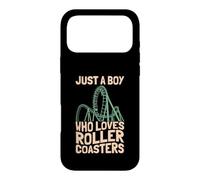 Just A Boy Who Loves Roller Coasters Design Parc à thème Coque pour iPhone 17 Pro Max