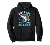 Just A Boy Who Loves Sharks Aquarium pour enfants Sweat à Capuche