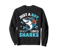 Just A Boy Who Loves Sharks Aquarium pour enfants Sweatshirt