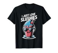 Just a Boy Who Loves Slushies Cool Fun Summer Slushy Drink T-Shirt
