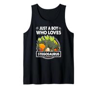 Just A Boy Who Loves Stegosaurus Funny Dinosaur Prehistoric Débardeur