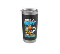 Just a Boy Who Loves Surf Gobelet isotherme en acier inoxydable double paroi