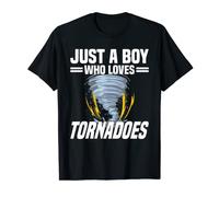 Just A Boy Who Loves Tornadoes - Tornado Cyclone Storm T-Shirt