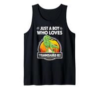 Just A Boy Who Loves Tyrannosaurus Rex Dinosaur Prehistoric Débardeur