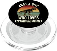 Just A Boy Who Loves Tyrannosaurus Rex PopSockets PopGrip pour MagSafe
