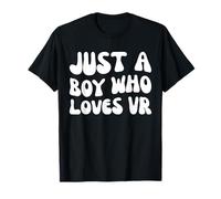 Just A Boy Who Loves VR Drôle de réalité virtuelle athlète Gamer T-Shirt