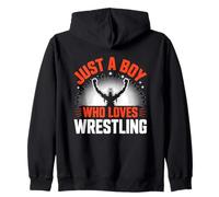 Just A Boy Who Loves Wrestling Design Sweat à Capuche