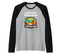 Just A Boy Who Loves Zephyrosaurus Dinosaur Prehistoric Manche Raglan