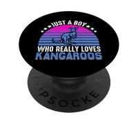 Just A Boy Who Really Loves Kangourous PopSockets PopGrip Adhésif