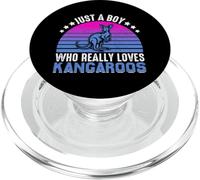 Just A Boy Who Really Loves Kangourous PopSockets PopGrip pour MagSafe