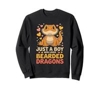 Just A Boy with Loves Barbu Dragons Cœurs Sweatshirt