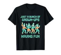Just a Bunch of Grown-Ups Have Fun Retro Pixel Party T-Shirt