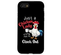 Just A Chicken Lady Trying Not to Clock Out Ferme Owner Coque pour iPhone SE (2020) / 7/8