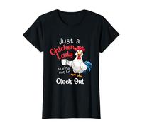 Just A Chicken Lady Trying Not to Clock Out Ferme Owner T-Shirt