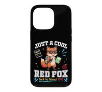 Just A Cool Fox Back to School 2026 Apprentissage Amusant pour Les étudiants Coque pour iPhone 13 Pro