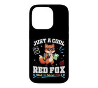 Just A Cool Fox Back to School 2026 Apprentissage Amusant pour Les étudiants Coque pour iPhone 14 Pro