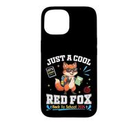 Just A Cool Fox Back to School 2026 Apprentissage Amusant pour Les étudiants Coque pour iPhone 15