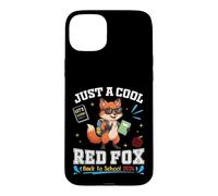 Just A Cool Fox Back to School 2026 Apprentissage Amusant pour Les étudiants Coque pour iPhone 15 Plus