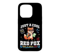Just A Cool Fox Back to School 2026 Apprentissage Amusant pour Les étudiants Coque pour iPhone 15 Pro