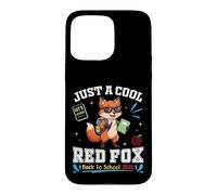 Just A Cool Fox Back to School 2026 Apprentissage Amusant pour Les étudiants Coque pour iPhone 15 Pro Max