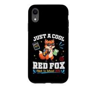 Just A Cool Fox Back to School 2026 Apprentissage Amusant pour Les étudiants Coque pour iPhone XR