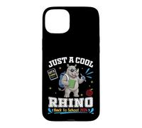 Just A Cool Rhino Back to School 2026 Apprentissage Amusant pour Les étudiants Coque pour iPhone 15 Plus