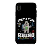 Just A Cool Rhino Back to School 2026 Apprentissage Amusant pour Les étudiants Coque pour iPhone XS Max