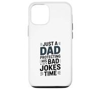 Just A Dad Protecting His Bad Jokes Time Humour Coque pour iPhone 12/12 Pro