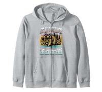 Just a Dad who always came back racoon Father's day Sweat à Capuche