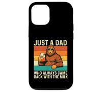 Just A Dad Who Always Came Back with The Milk - Dad Humour Coque pour iPhone 12/12 Pro
