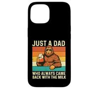 Just A Dad Who Always Came Back with The Milk - Dad Humour Coque pour iPhone 15