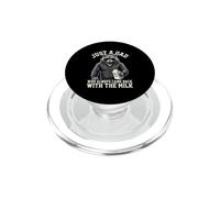 Just A Dad Who Always Came Back with The Milk PopSockets PopGrip pour MagSafe