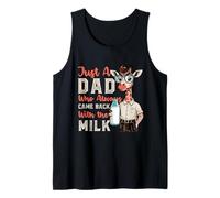 Just A Dad Who Came Back With The Milk Girafe Dad Débardeur
