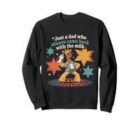Just A Dad Who Came Back With The Milk Girafe Dad Sweatshirt