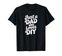 Just A Dad Who Loves DIY Typographie rétro T-Shirt