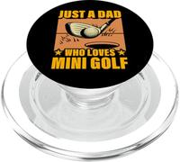 Just a Dad Who Loves Mini Golf Champion Humour Men PopSockets PopGrip pour MagSafe