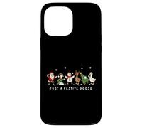 Just a Festive Goose Noël Bataille de Boules de Neige Coque pour iPhone 13 Pro Max