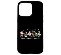 Just a Festive Goose Noël Bataille de Boules de Neige Coque pour iPhone 15 Pro Max