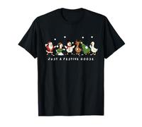 Just a Festive Goose Noël Bataille de Boules de Neige T-Shirt