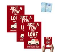 Just a Few Things I Love About You Livre cadeau vierge à remplir pour couples, journal d'amour sincère pour la Saint-Valentin, un anniversaire de mariage (3 pièces) (3 pièces)