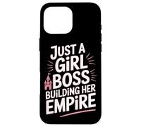 Just A Girl Boss Motto Femme Entrepreneur Femme Investisseur Coque pour iPhone 16 Pro Max