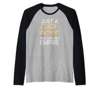 Just A Girl Boss Motto Femme Entrepreneur Femme Investisseur Manche Raglan