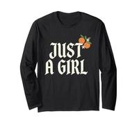 Just A Girl Gothic Typography Design Manche Longue