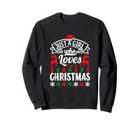 Just A Girl Who Love Christmas Funny Xmas Family Sweatshirt