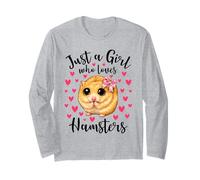 Just a Girl Who Love Hamsters Cute Innocent Hamster Mom Manche Longue