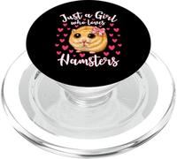 Just a Girl Who Love Hamsters Cute Innocent Hamster Mom PopSockets PopGrip pour MagSafe