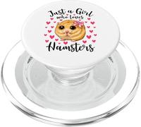 Just a Girl Who Love Hamsters Cute Innocent Hamster Mom PopSockets PopGrip pour MagSafe