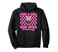 Just A Girl Who Loves Archéologue Pelle Archéologue Rose Sweat à Capuche