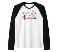 Just a Girl Who Loves Arizona. Cute Women's Teen Girls Tween Manche Raglan